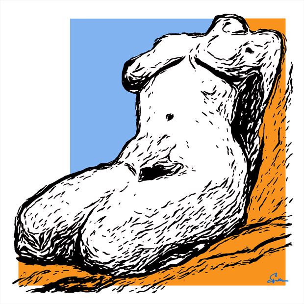 Big White Nude Artistic Nude Artwork By Artist Van Evan Fuller At Model