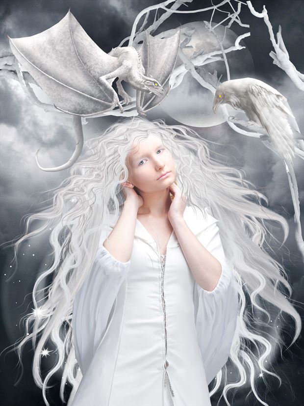  a winter fantasy fantasy artwork by artist karinclaessonart