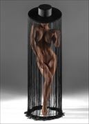  caged beauty artistic nude artwork by photographer bob walker pursley