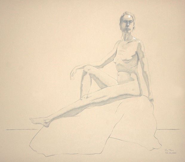  figure pose artistic nude artwork by artist little sodus studio