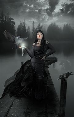  gothic nights fantasy artwork by artist karinclaessonart
