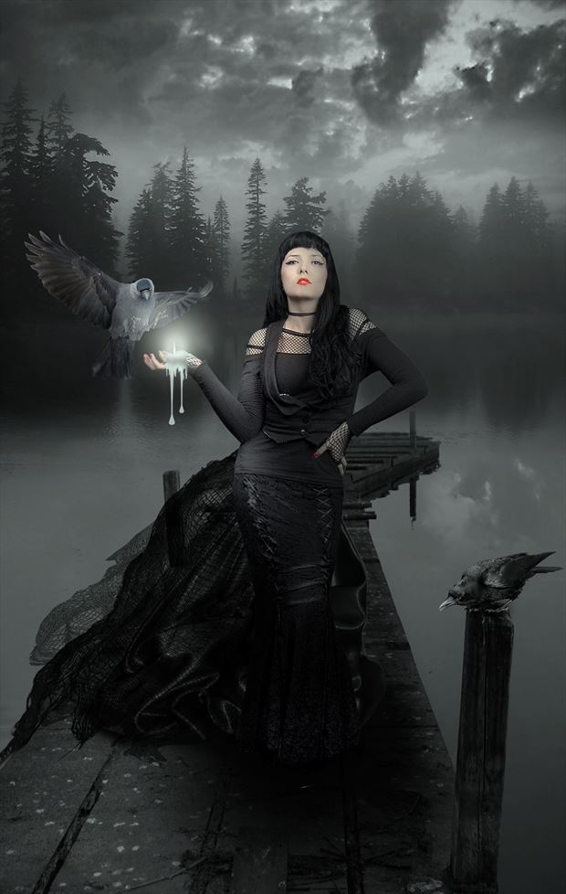  gothic nights fantasy artwork by artist karinclaessonart