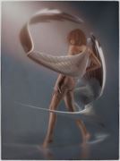  guardian angel selfportrait artistic nude artwork by model ilse peters