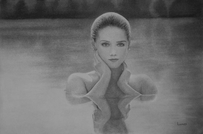  lady of the lake implied nude artwork by artist legends by lund