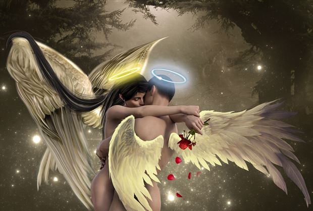  my heavenly valentine fantasy artwork by artist karinclaessonart