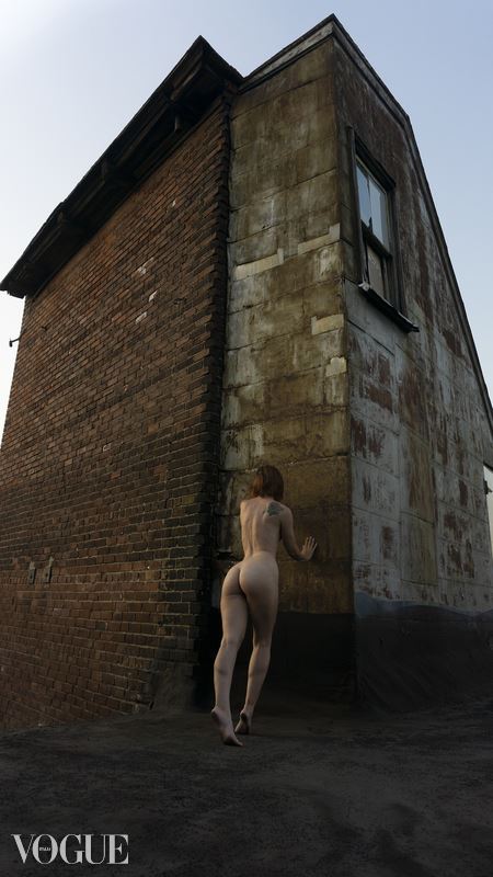  roof top artistic nude photo by photographer sirena wren