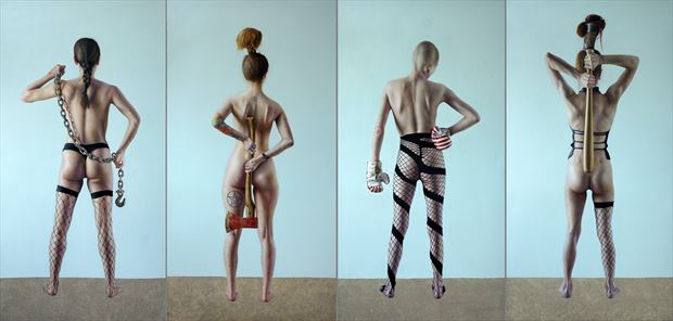  the four temperaments surreal artwork by artist ahoeger