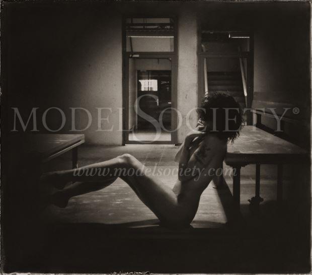  thinking of sensitive memories selfportrait artistic nude artwork by model ilse peters