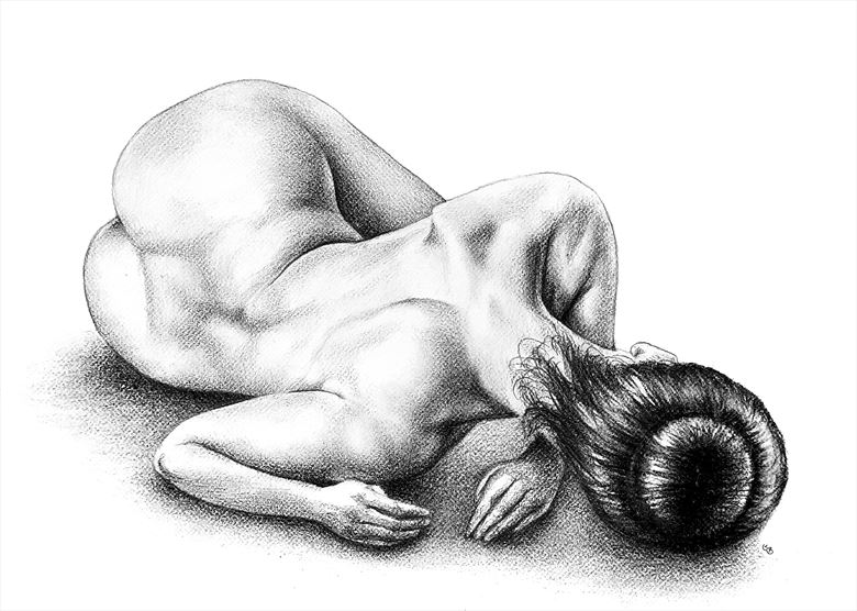  tween sleep and wakening artistic nude artwork by artist subhankar biswas