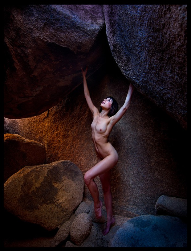 2010   Floofie in the Joshua Caves Artistic Nude Photo by Photographer R. Michael Walker