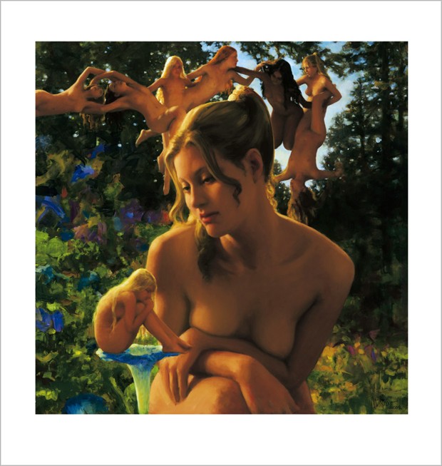 A Fairy in Waiting Artistic Nude Artwork by Artist Matthew Joseph Peak