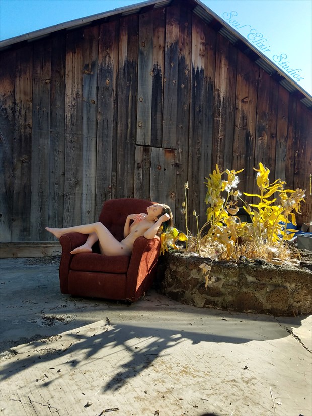A Lazy Girl Soaking In Sun Artistic Nude Photo by Model Ember No%C3%ABlle