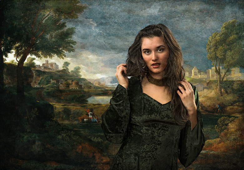 A Portrait in a Landscape of Poussin Alternative Model Photo by Photographer Tom Gore