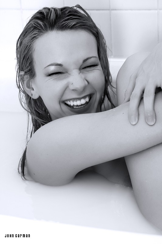 A Real Smile Implied Nude Photo by Model Raven Le Faye