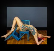 A Recumbent Figure Artistic Nude Photo by Model Amanda Morales