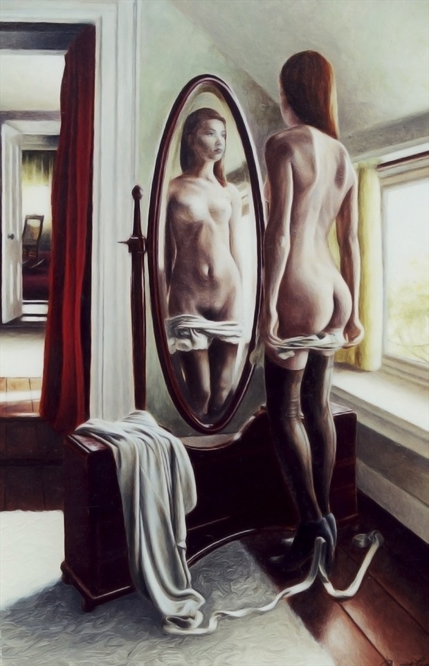 A Room At Appleyard College Artistic Nude Artwork by Artist Brett Moffatt