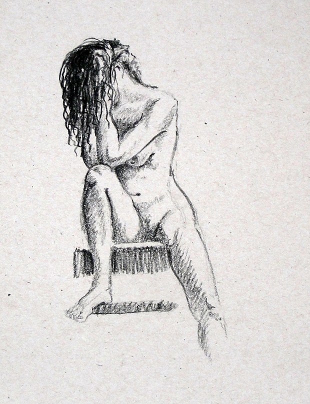 A little shy Artistic Nude Artwork by Artist TEL