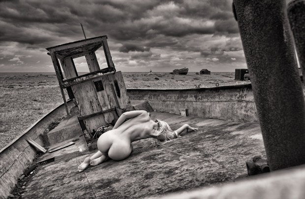 Abandoned Fishing Boat Artistic Nude Photo by Photographer RayRapkerg