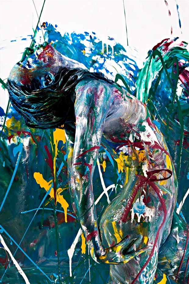 Abstract Color Artistic Nude Artwork by Photographer Daniel Baraggia