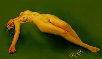 Almudena Artistic Nude Artwork by Artist BWRgrafix
