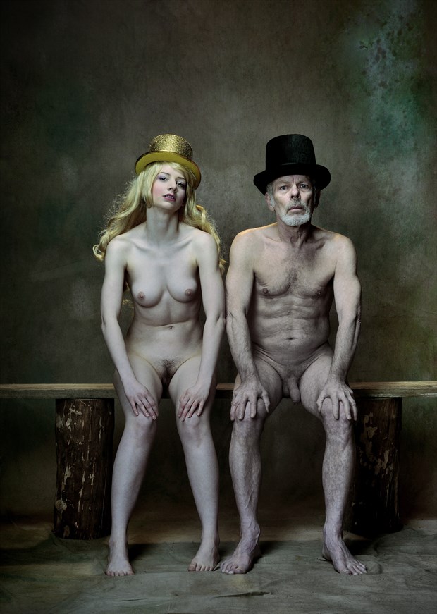 Among the greenery sits the royal pair Artistic Nude Photo by Photographer JERZY  R%C4%98KAS
