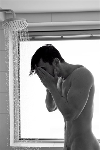 Andreas in the shower Artistic Nude Photo by Photographer Andreas Constantinou