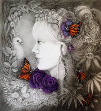 Ange de L'espoir Nature Artwork by Artist Lalena Lamson