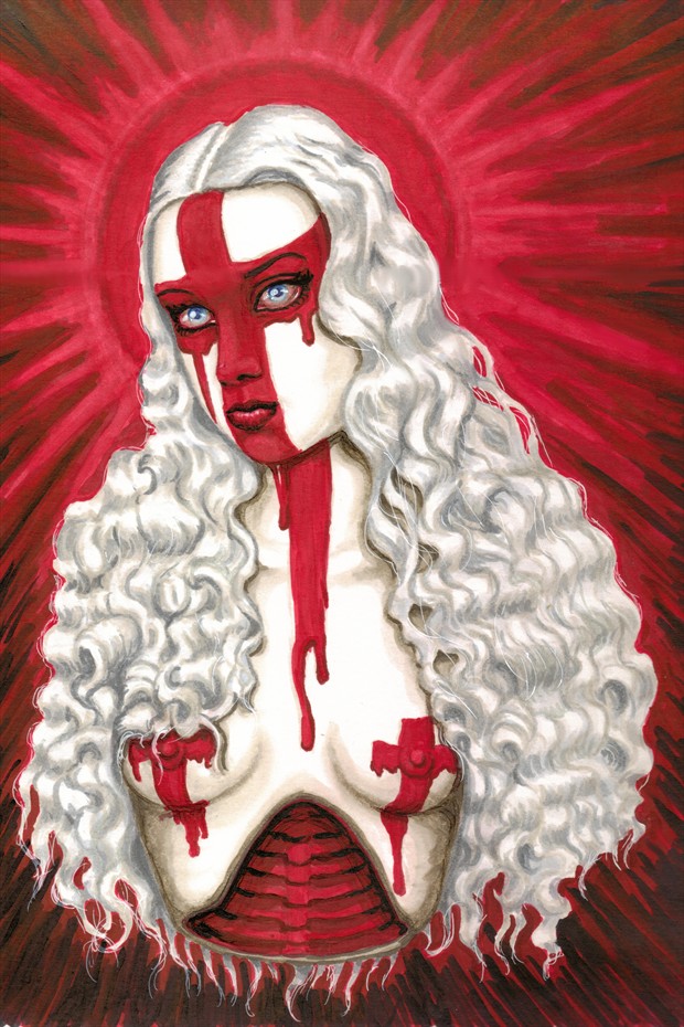Anointed Artistic Nude Artwork by Artist Shayne of the Dead