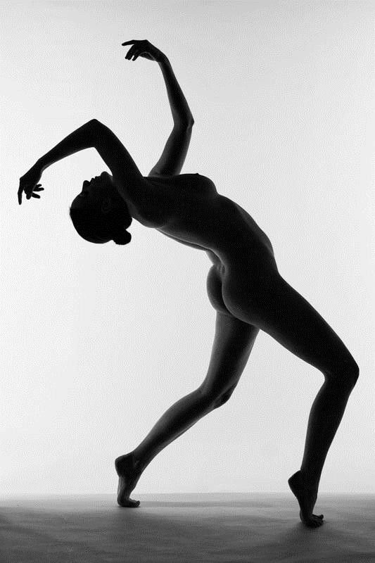 Arched Artistic Nude Photo by Model Mila