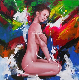 Artistic Nude Abstract Artwork by Artist Ali