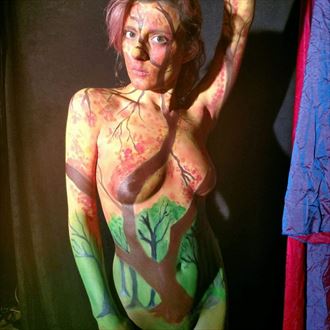 Artistic Nude Body Painting Artwork by Model Beth Elle