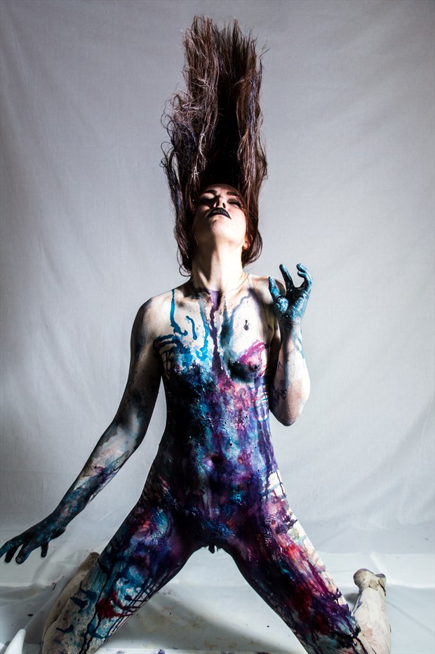 Artistic Nude Body Painting Photo by Model Elle Vescent