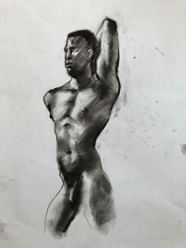 Artistic Nude Expressive Portrait Artwork by Model derronthweatt