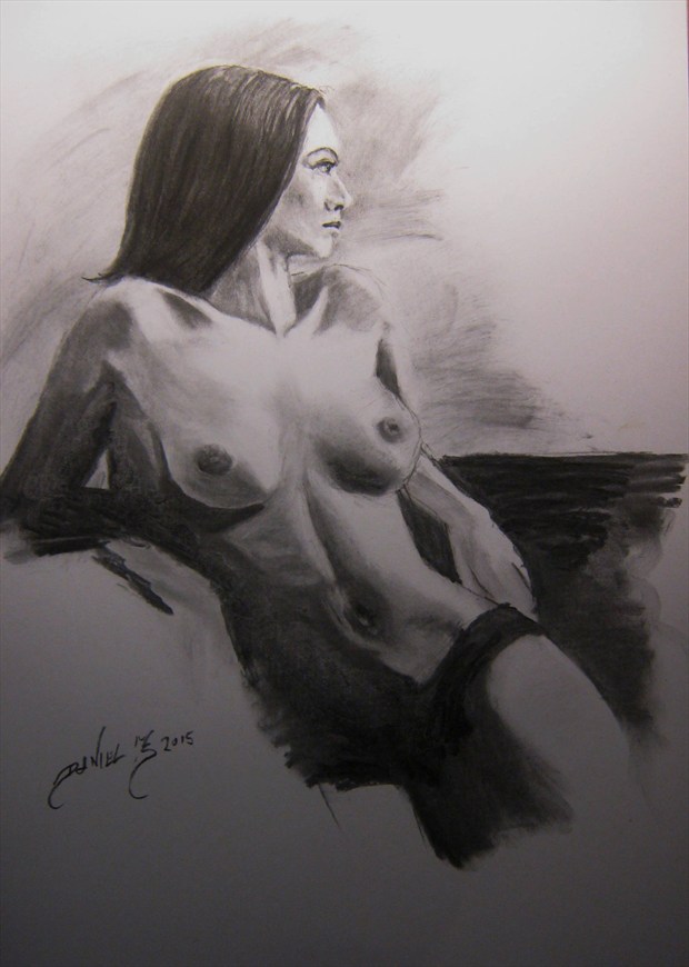 Artistic Nude Figure Study Artwork by Artist Daniel