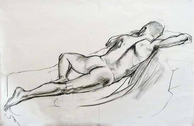 Artistic Nude Figure Study Artwork by Artist Ewan Stirling
