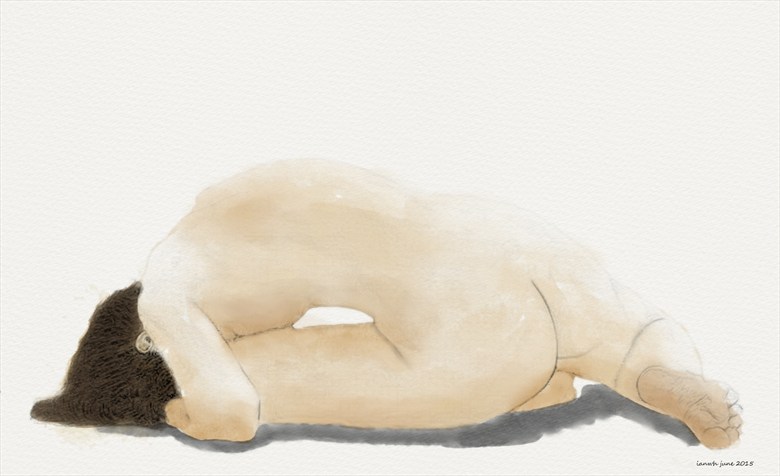 Artistic Nude Figure Study Artwork by Artist ianwh