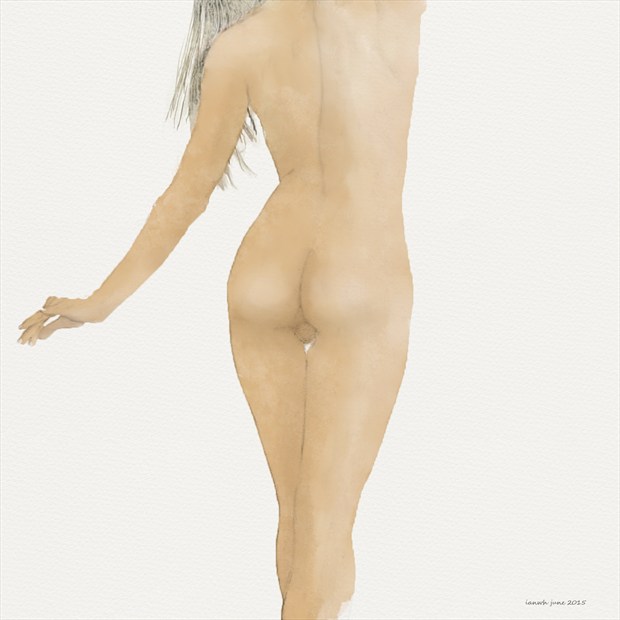 Artistic Nude Figure Study Artwork by Artist ianwh