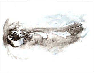 Artistic Nude Figure Study Artwork by Artist ryn0