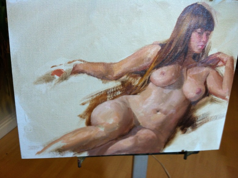 Artistic Nude Figure Study Artwork by Model Lillias Right