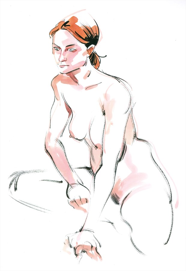 Artistic Nude Figure Study Artwork by Model erin elizabeth