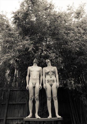 Artistic Nude Nature Artwork by Model Heroic Nudity