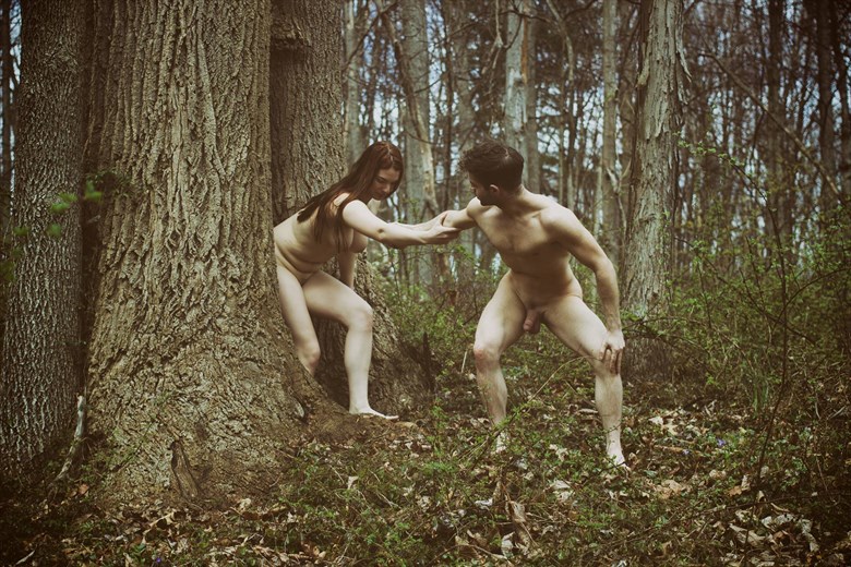 Artistic Nude Nature Artwork by Model Nicky Rebel