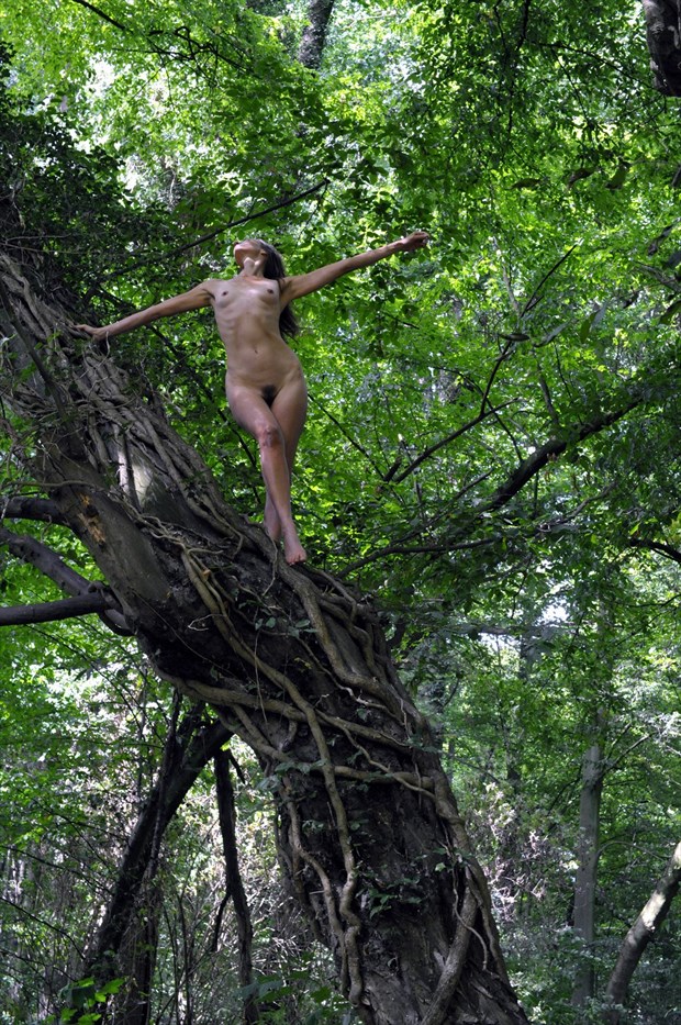 Artistic Nude Nature Photo by Model Nelenu
