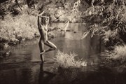Artistic Nude Nature Photo by Photographer Under Black Light