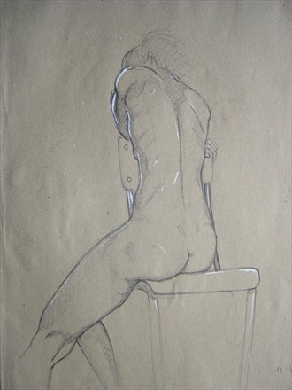 Artistic Nude Painting or Drawing Artwork by Artist Avid