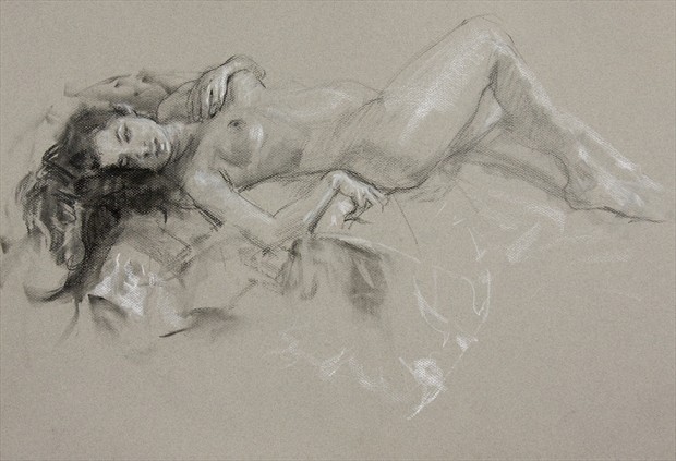 Artistic Nude Painting or Drawing Artwork by Model 000000000