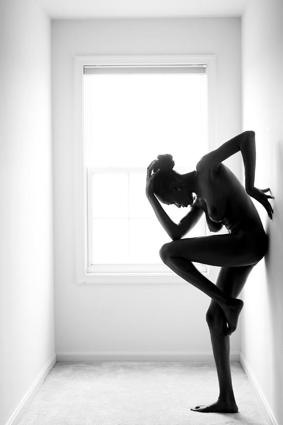 Artistic Nude Silhouette Artwork by Model Crimson Reign