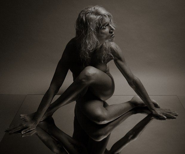 Artistic Nude Silhouette Artwork by Model Phoenix Starr