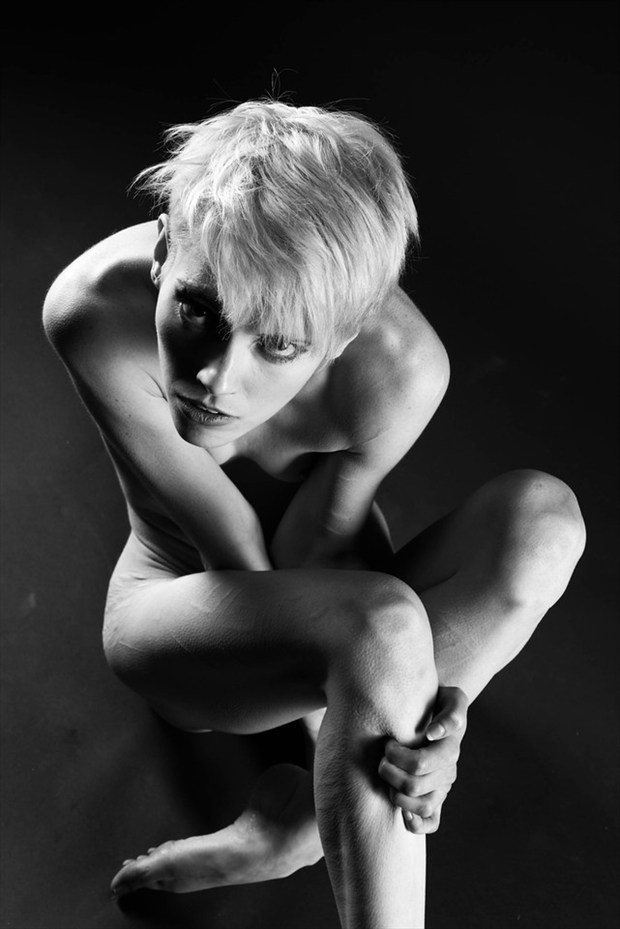 Artistic Nude Studio Lighting Photo by Model Adrien Michaels
