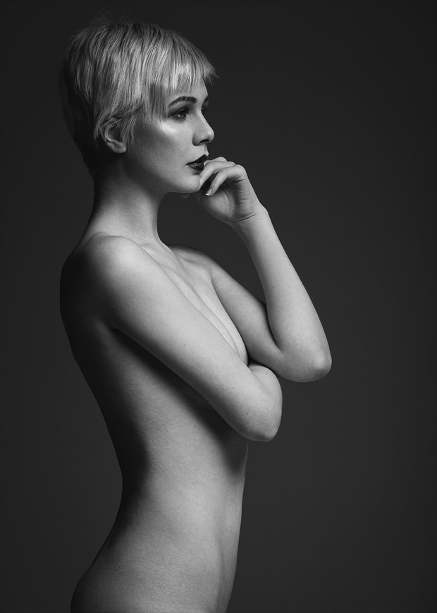 Artistic Nude Studio Lighting Photo by Model Atalanta